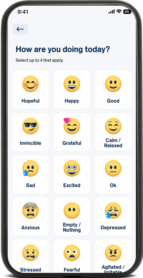 MYCITE® App: Mood view